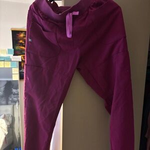 Figs Pink joggers scrubs